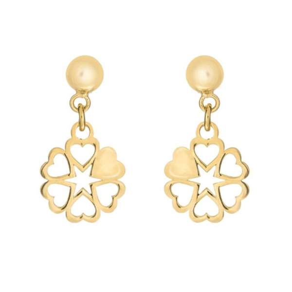 گوشواره طلا 18 عیار گالری مرجان مدل 0890